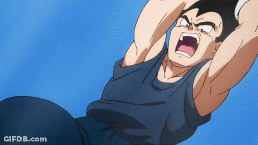 Dragon Ball Super Broly Goku Vegeta Above Water GIF