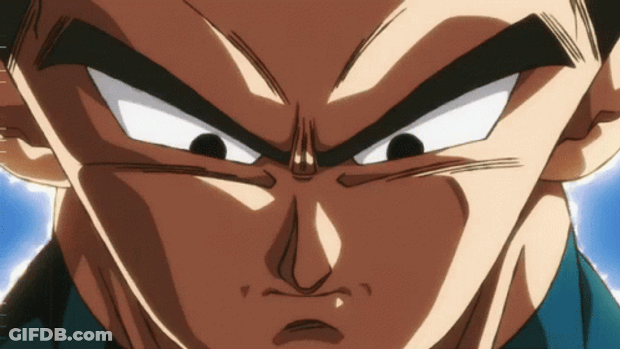 Dragon Ball Super Broly Vegeta Super Saiyan Transformation GIF