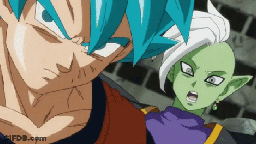 Dragon Ball Super Goku Punching Easily GIF