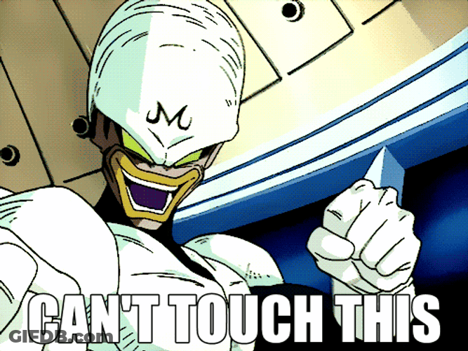 Dragon Ball Vegeta Can't Touch This GIF