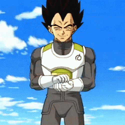 Dragon Ball Vegeta Clapping GIF