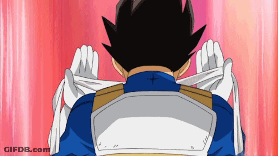 Dragon Ball Vegeta Cooking GIF