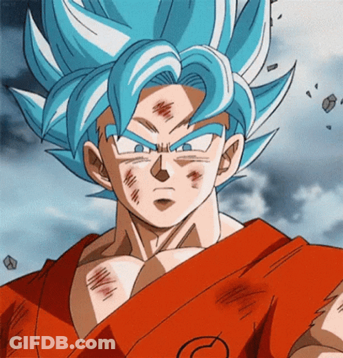 Dragon Ball Z Blue Goku GIF