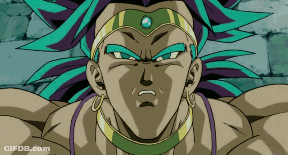 Dragon Ball Z Brolly Screaming GIF