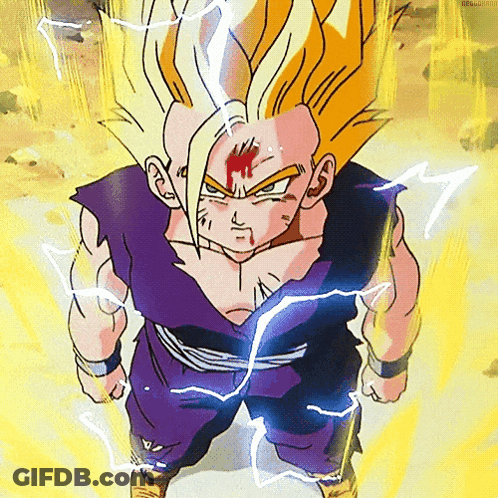 Dragon Ball Z Character Bloody Face GIF