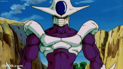 Dragon Ball Z Character Standing In Front Of Mountains GIF