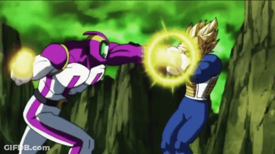 Dragon Ball Z Cooler Vs. Vegeta GIF