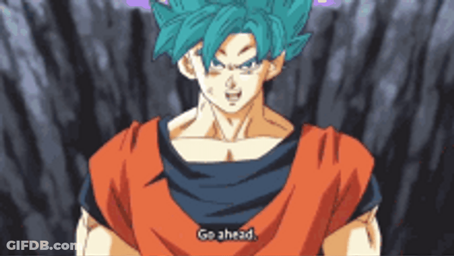 Dragon Ball Z Goku Base Full Unlimited Power GIF