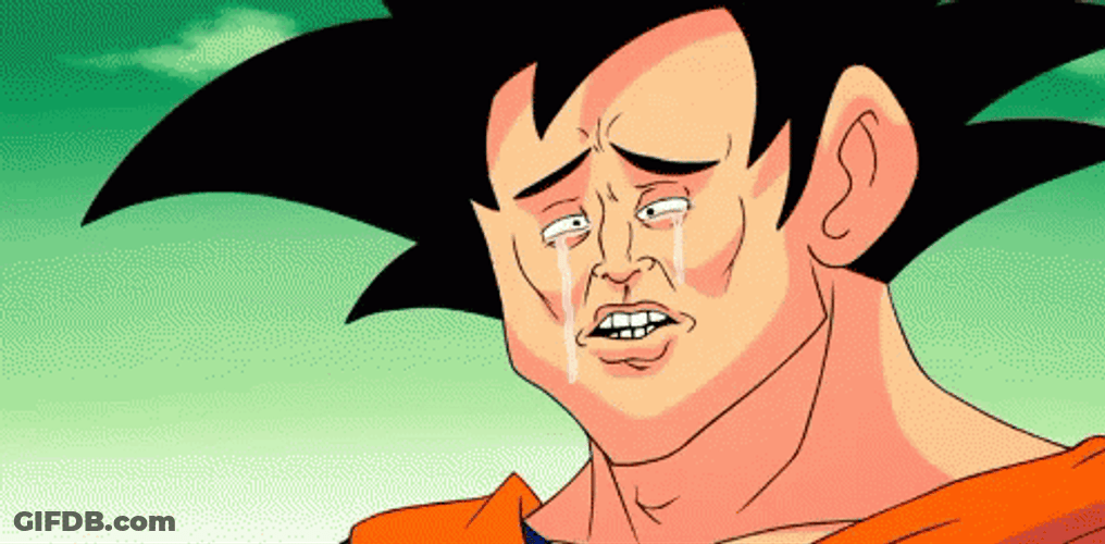 Dragon Ball Z Goku Crying Meme GIF