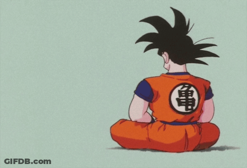 Dragon Ball Z Poster With Goku And Piccolo GIF