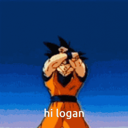 Dragon Ball Z Son Goku Hi Logan GIF
