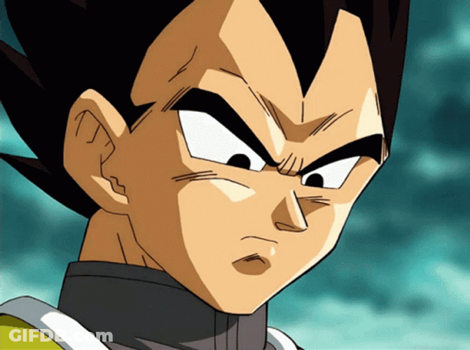 Dragon Ball Z Vegeta Smiling GIF