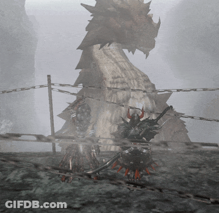 Dragon Behind Chain Link Fence In Video Game GIF