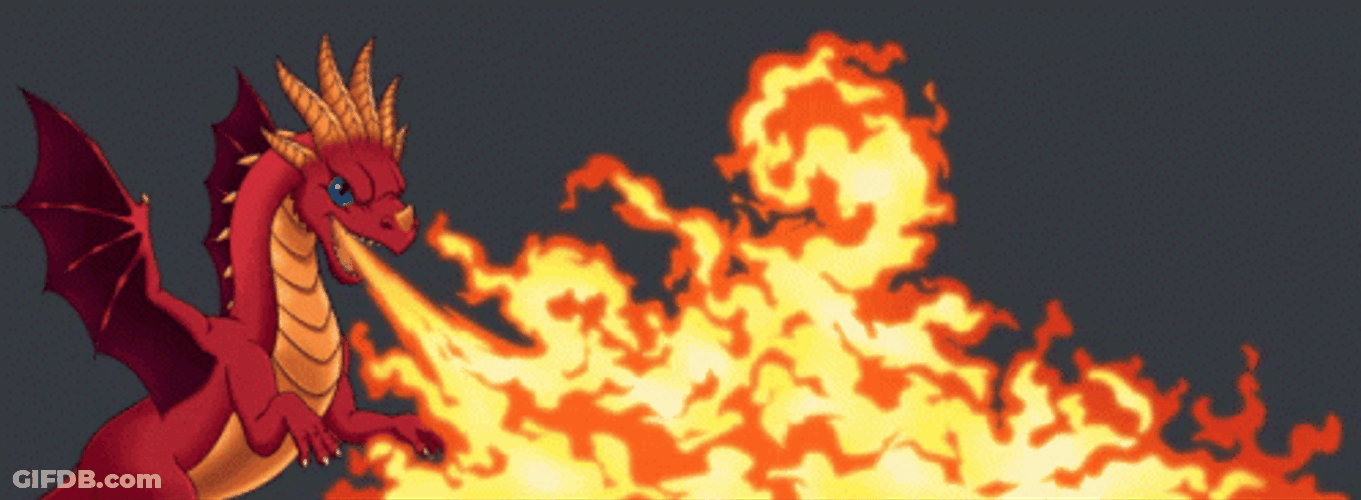 Dragon Blowing Fire Raid GIF