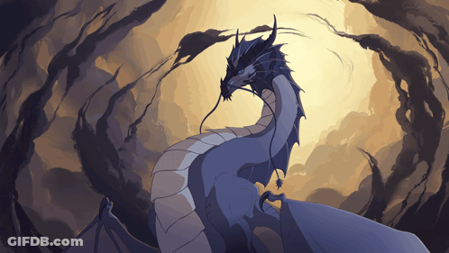 Dragon Breathing Smoke GIF