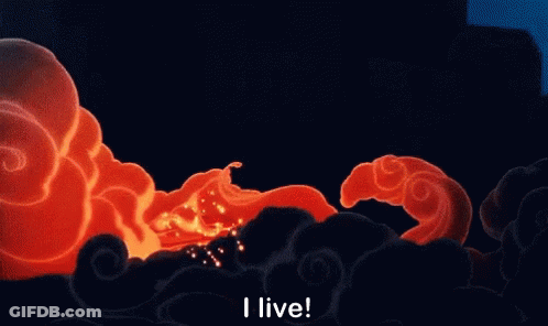 Dragon Cartoon With I Live On Bottom GIF