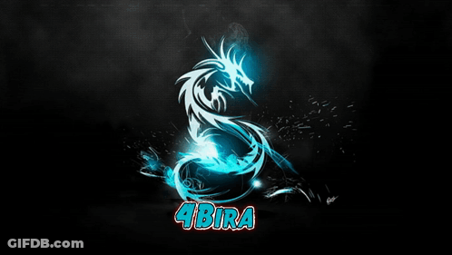 Dragon Drawing With 4Bira Name GIF