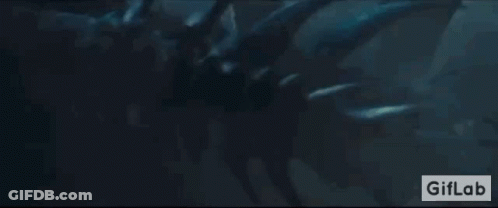 Dragon Flying With GIFLab Logo GIF