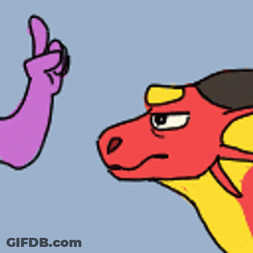 Dragon Fury Getting Boop Animation GIF