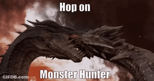 Dragon Hop On Monster Hunter GIF