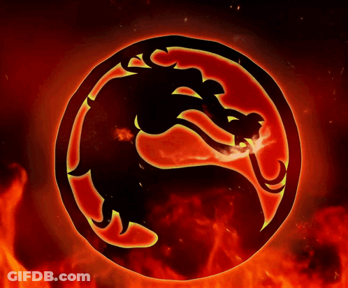 Dragon In Fire Circle GIF