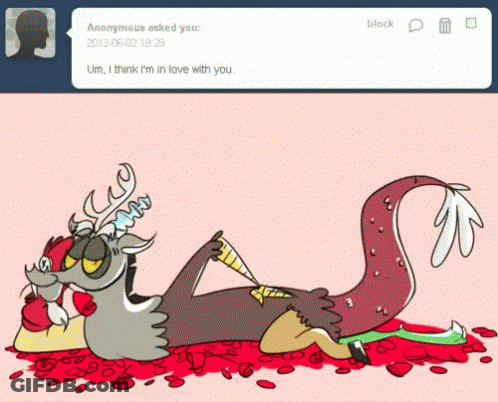 Dragon Lying On Red Petals GIF