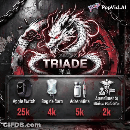 Dragon Poster Saying Triade GIF