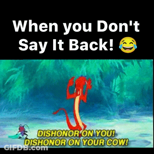 Dragon Saying Dishonor On You GIF
