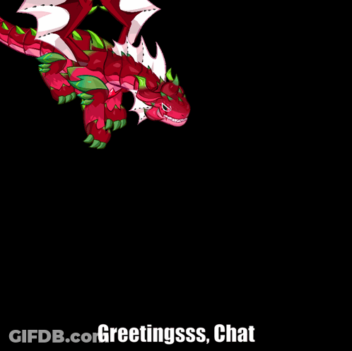 Dragon Saying Greetingsss Chat GIF