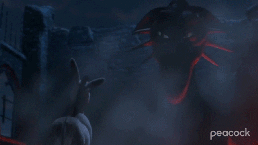Dragon Smiling To Donkey GIF