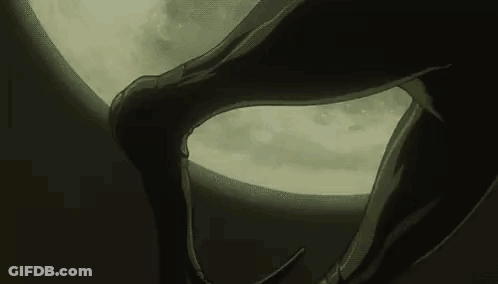 Dragon Tail Near Full Moon GIF