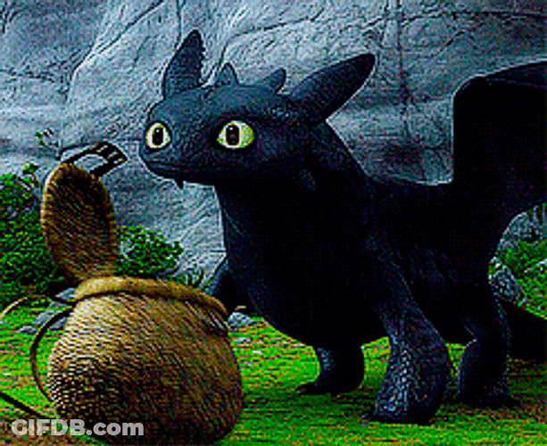 Dragon Toothless Suspicious Side-Eye GIF