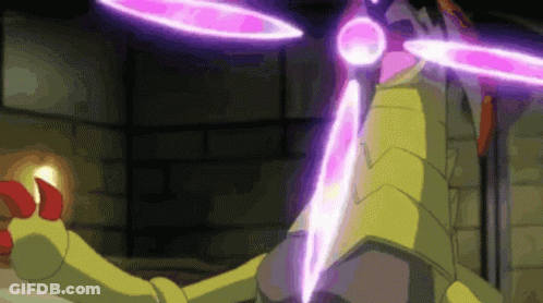 Dragon With Purple Lights GIF