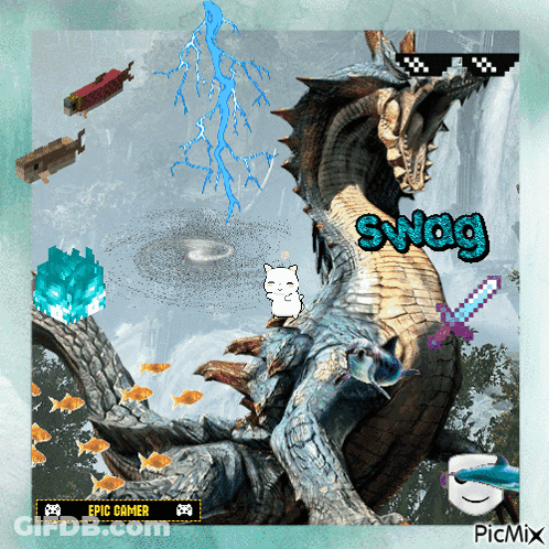 Dragon With Swag GIF