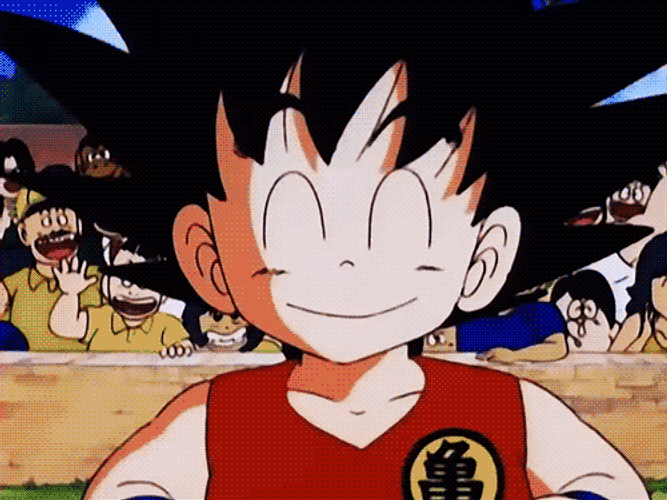 Dragonball Z Goku Funny Face GIF