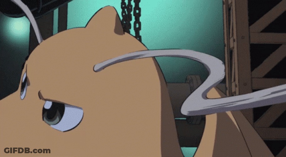 Dragonite Releases Fire Burns Enemy GIF
