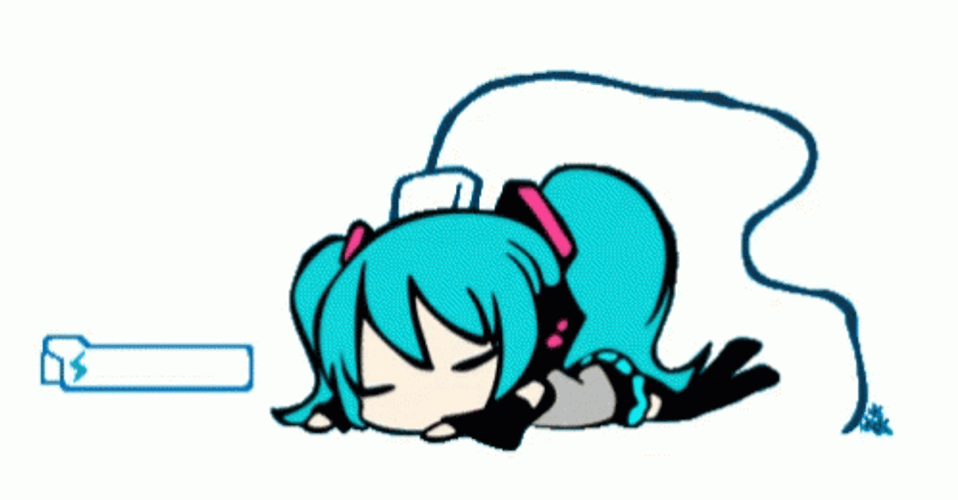 Drained Hatsune Miku GIF