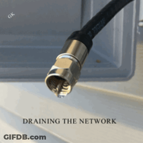 Draining The Network GIF