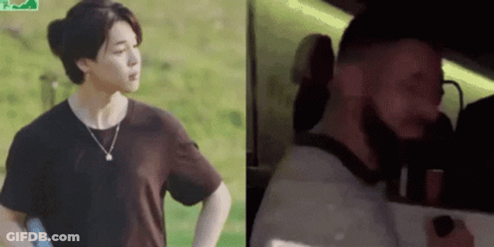 Drake And Jimin Judging GIF