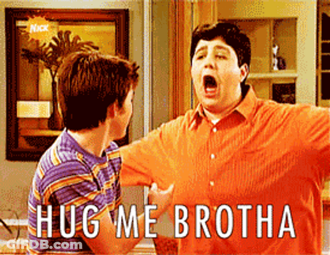 Drake And Josh Hug Me Brother GIF