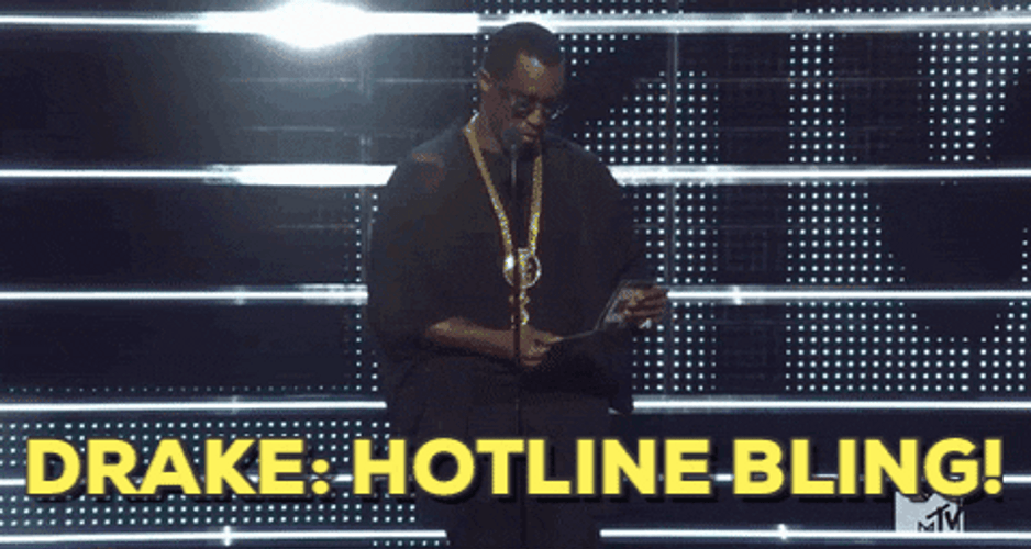 Drake Calling Hotline Bling Alert GIF