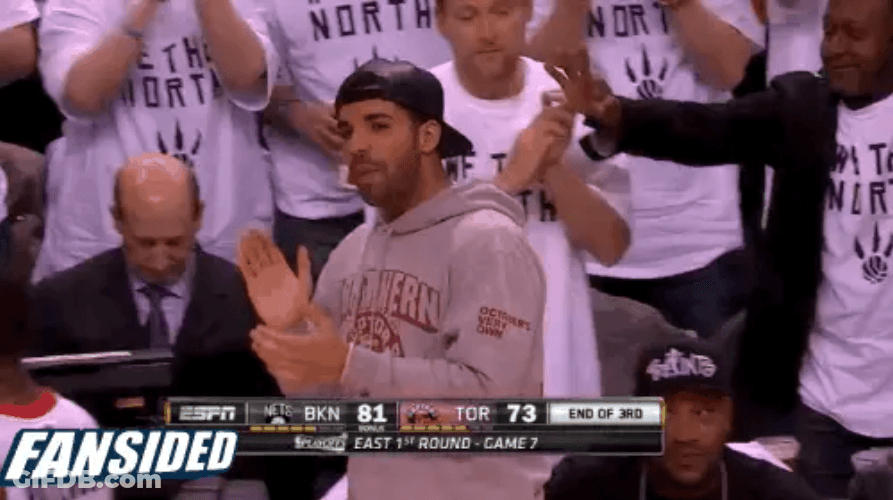 Drake Clapping Wearing A Hoodie GIF