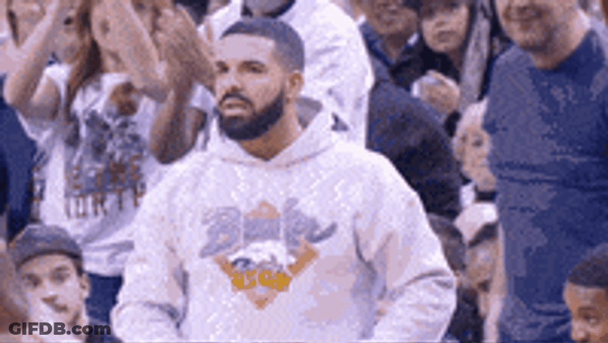 Drake Clapping While Shouting GIF
