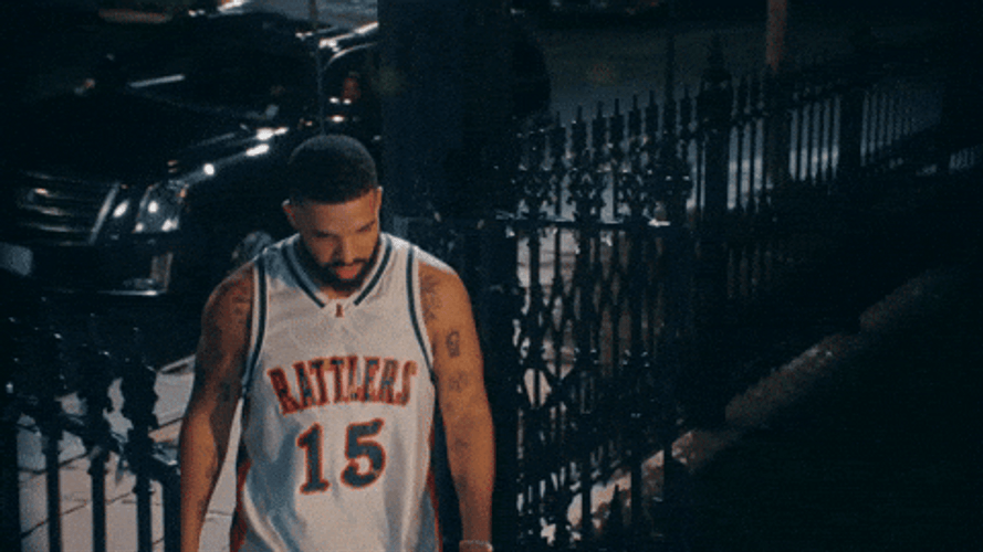 Drake Dancing Wearing Jersey GIF
