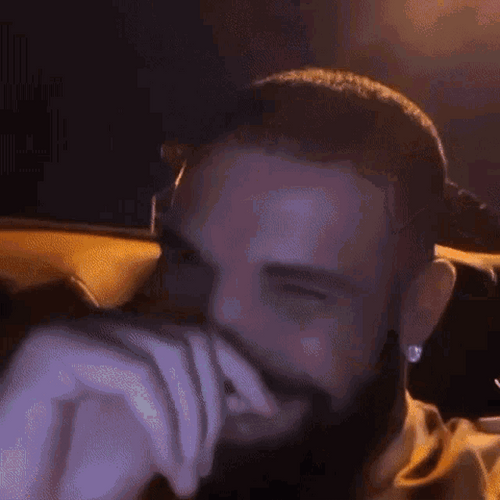 Drake Driving Laughing GIF