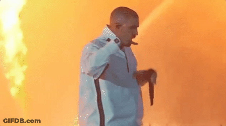 Drake Fire On Stage GIF
