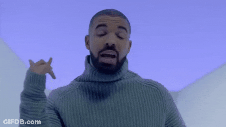 Drake Hotline Bling Shhh GIF