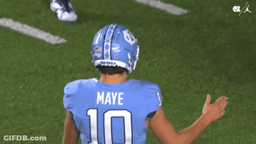 Drake Maye Low Fives With Group Members GIF