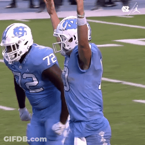 Drake Maye Raising Both Hands GIF