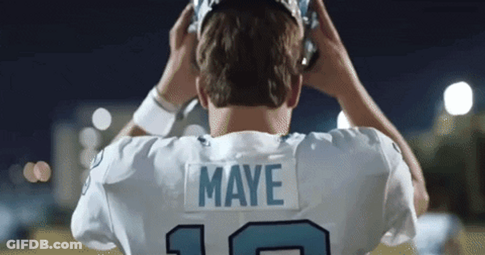 Drake Maye Random Moments GIF